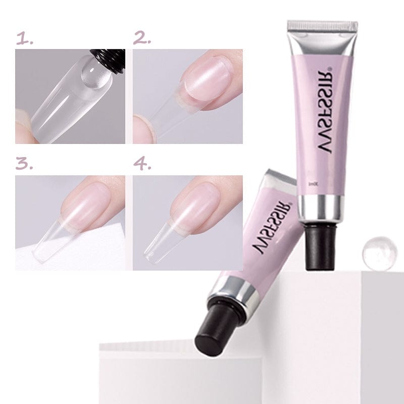 3-in-1 Nail Art Kit with UV Lamp, Nail Glue & Remover for Press-On Nails