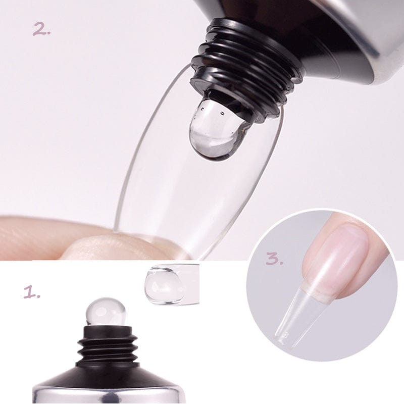 3-in-1 Nail Art Kit with UV Lamp, Nail Glue & Remover for Press-On Nails
