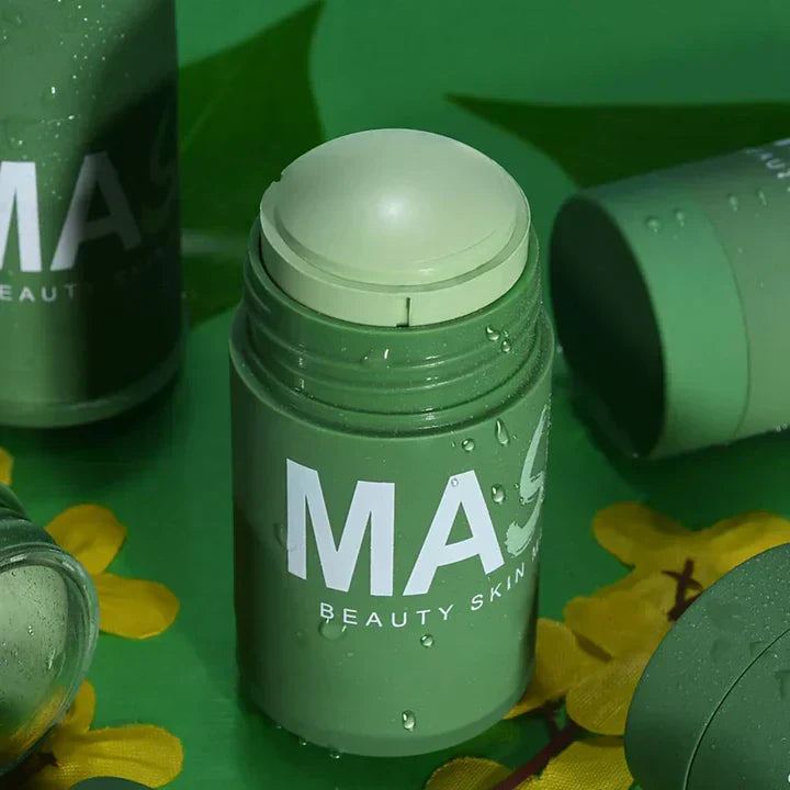 Green Tea Clay Mask Stick for Deep Pore Cleansing – 2 Pack
