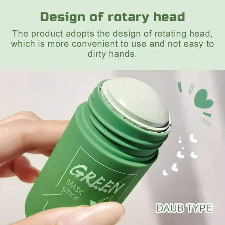 Green Tea Clay Mask Stick for Deep Pore Cleansing – 2 Pack