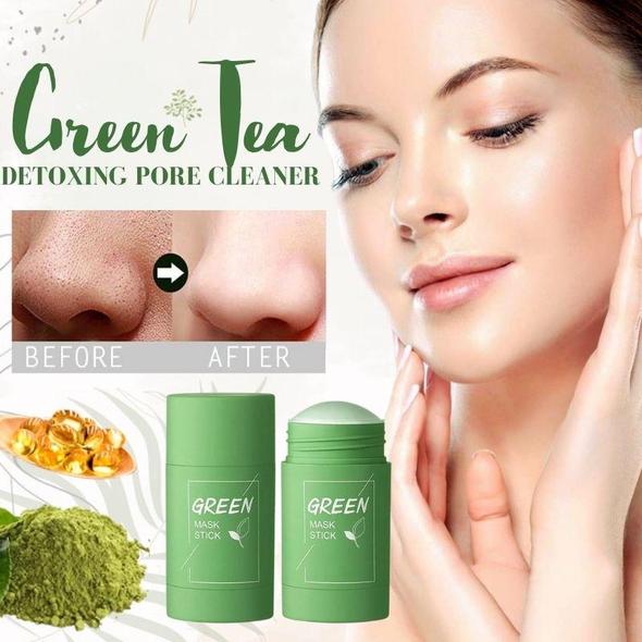 Green Tea Clay Mask Stick for Deep Pore Cleansing – 2 Pack