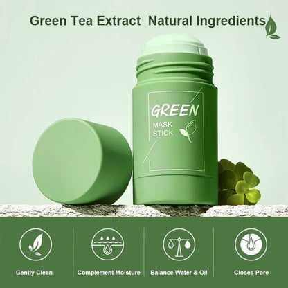 DermaTea – Deep Cleansing Green Tea Mask Stick for Pore-Clear Skin [1 + 1 Free]