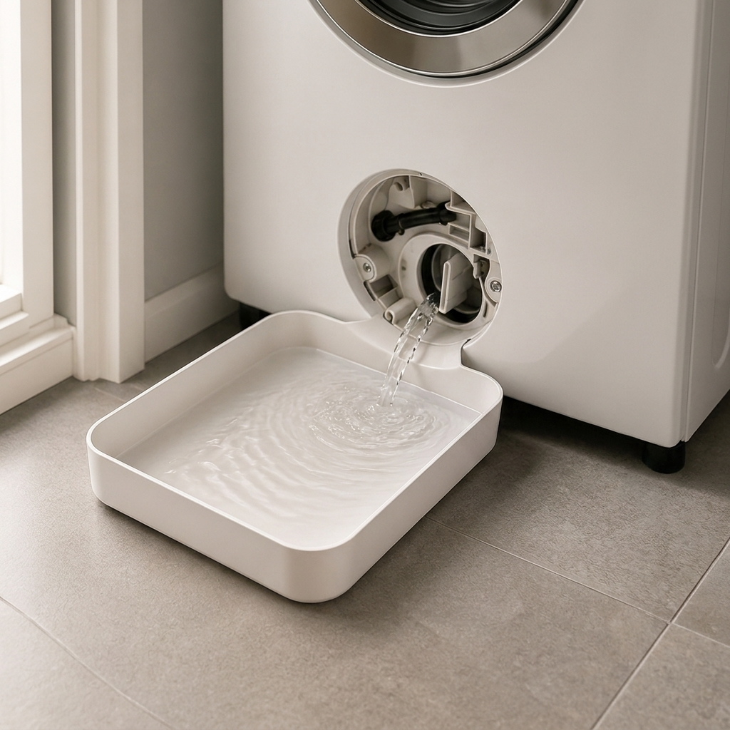 Washing Machine Filter Drip Tray – Slim Water Catcher for Clean Filter Drainage