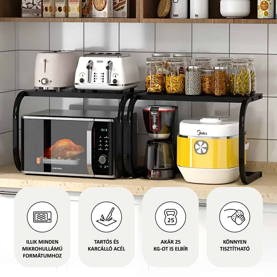 SpaceRack – Kitchen Shelf for Double Work Surface Without Drilling [50% Discount]