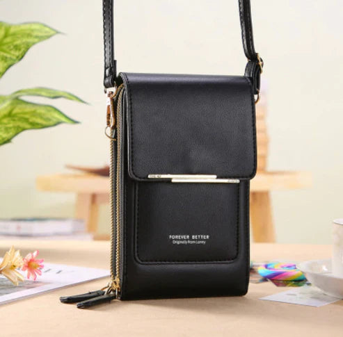 Women's Shoulder Bag with USB Charging Port and Multiple Compartments