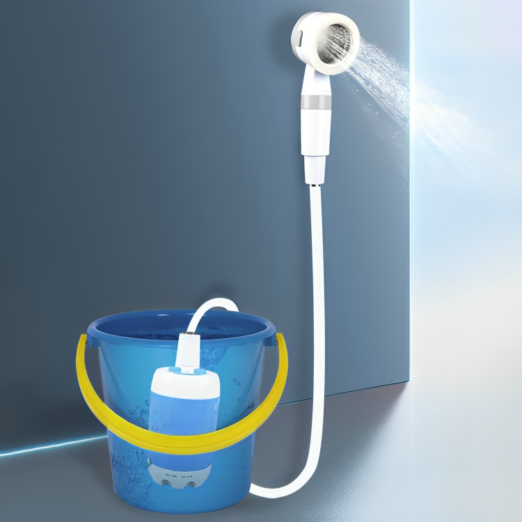 Portable Outdoor Shower with Rechargeable Battery and Adjustable Water Flow