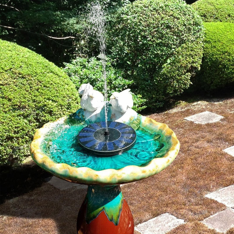 Solar Powered Floating Fountain Pump for Garden Pond & Bird Bath