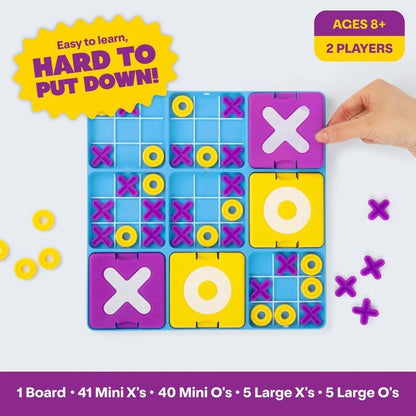TacTix – Strategic Travel Game, Tic-Tac-Toe Variant for On-the-Go and Family Nights [50% Off]