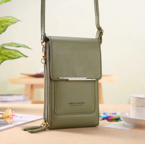 Women's Shoulder Bag with USB Charging Port and Multiple Compartments
