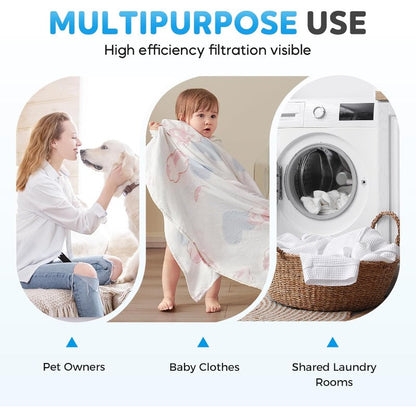 LintAway – Clean Laundry Without Lint & Pet Hair [4 + 4 Free]
