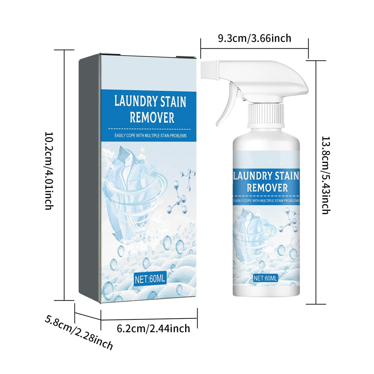 Fabric Stain Remover Spray for All Textiles – 2 Pack