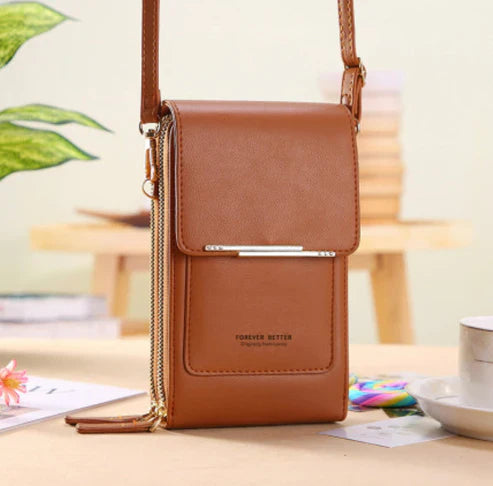 Women's Shoulder Bag with USB Charging Port and Multiple Compartments