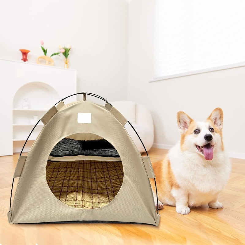 Foldable Pet Tent Cave for Cats and Small Dogs – Soft Enclosed Bed