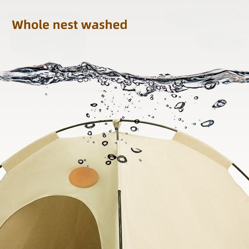 Foldable Pet Tent Cave for Cats and Small Dogs – Soft Enclosed Bed