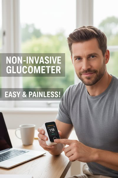 Non-Invasive Glucose Monitor | Multi-Function Digital Finger Scanner | VitaScan
