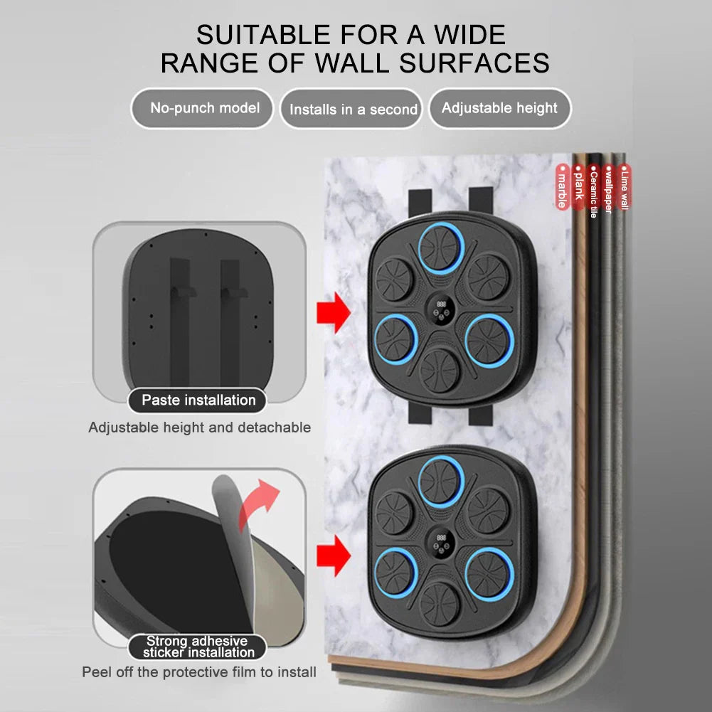 Wall Mounted Boxing Trainer | Smart LED Reaction Target | ReflexCore