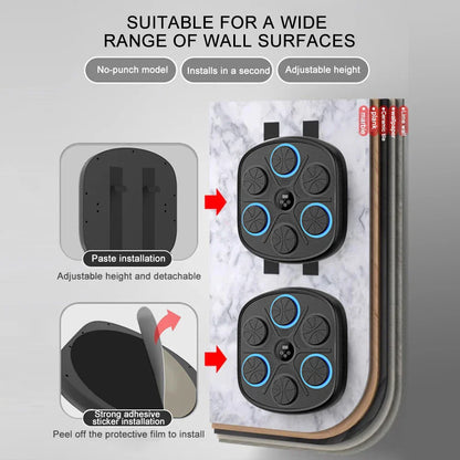 Wall Mounted Boxing Trainer | Smart LED Reaction Target | ReflexCore