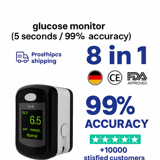 Non-Invasive Glucose Monitor | Multi-Function Digital Finger Scanner | VitaScan