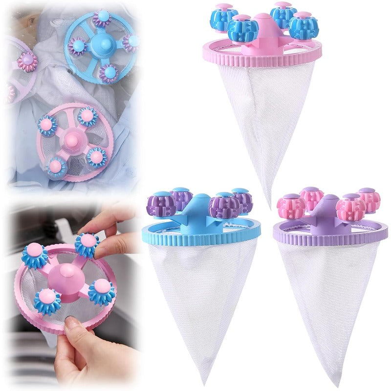 Washing Machine Lint Catcher – Floating Pet Hair & Fluff Filter (8 Pack)
