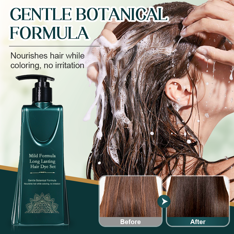 Ammonia-Free Black Hair Dye – Plant-Based Natural Formula (160 ml)