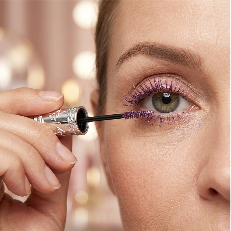Waterproof Glitter Mascara – Smudge-Proof Shimmer Lash Mascara