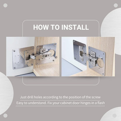 HingePlate – Hinge Repair Plate for Quick Furniture Repairs | 5 + 5 Free