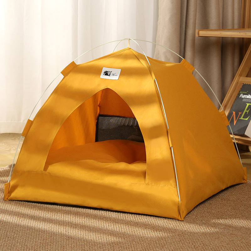 Foldable Pet Tent Cave for Cats and Small Dogs – Soft Enclosed Bed