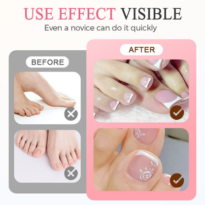 PressNails – Reusable Press-On Toenails for Perfect Pedicure at Home [1 + 1 Free]