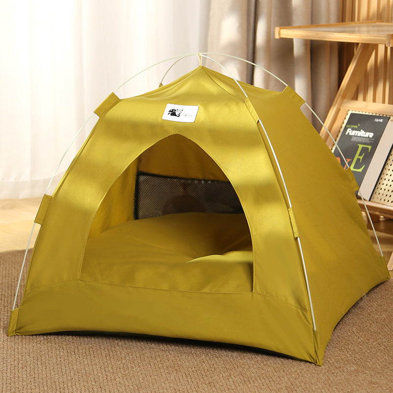 Foldable Pet Tent Cave for Cats and Small Dogs – Soft Enclosed Bed