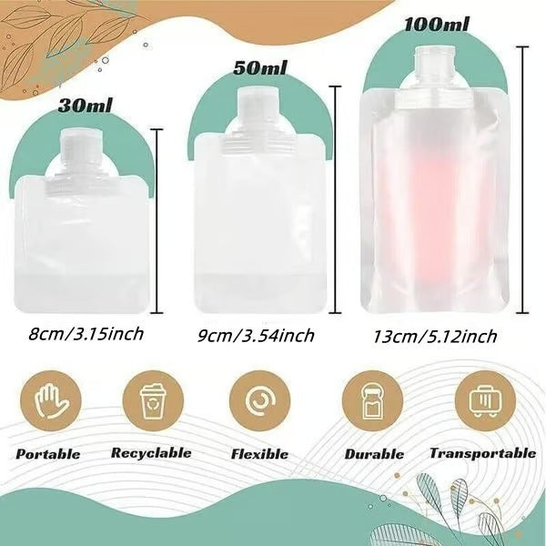 Compact Travel Makeup Bag with Transparent Cosmetic Organizer