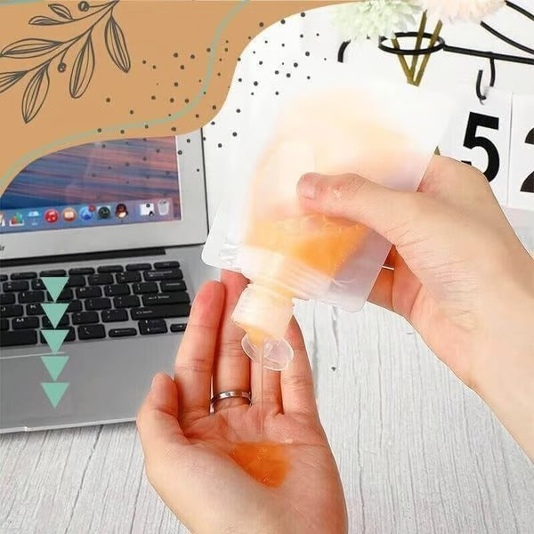 Compact Travel Makeup Bag with Transparent Cosmetic Organizer