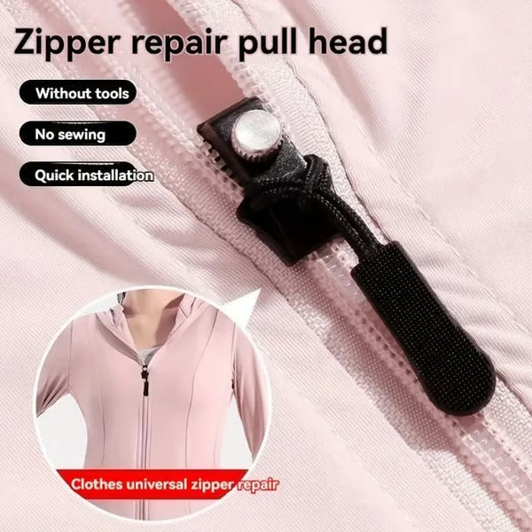 Universal Zipper Repair Kit – Removable Metal Fix for Clothes & Bags