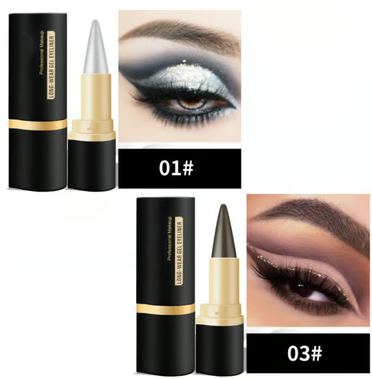 Creamy Black Eyeliner Pencil – Waterproof & Smudge-Proof for Precise Lines