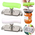 Adjustable Jar Opener with Metal Grip & Leverage Handle