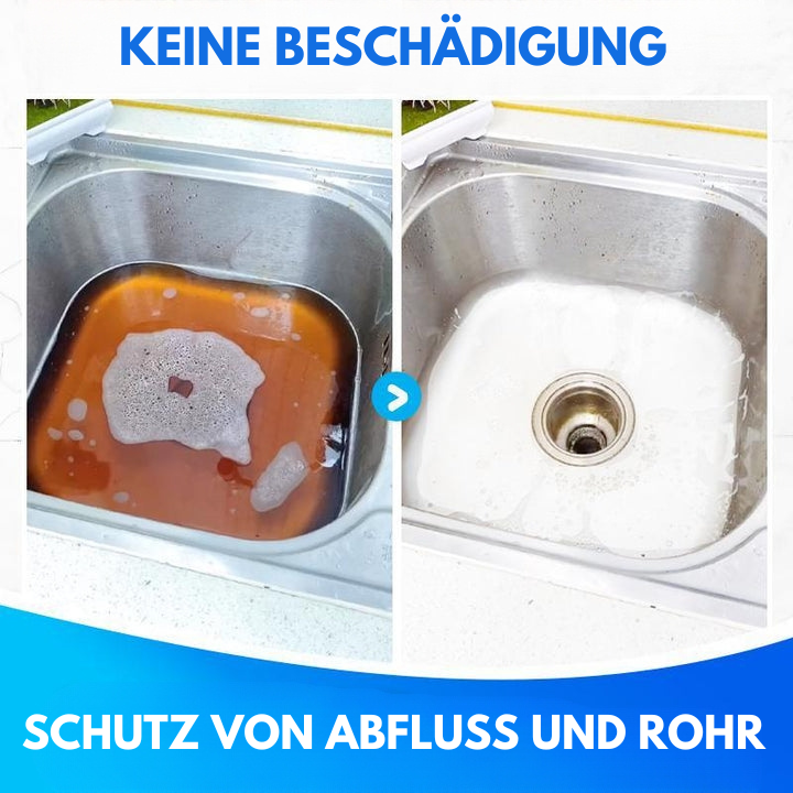 Fast-Dissolving Drain Cleaner Powder for Sinks, Showers & Kitchen Pipes