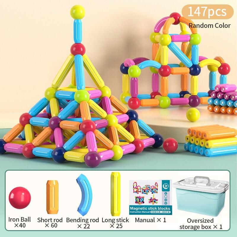 SuperBlock™ – Magnetic Ball & Stick Set for Creative & Playful Learning (42 pcs) [50% Off]