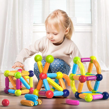 SuperBlock™ – Magnetic Ball & Stick Set for Creative & Playful Learning (42 pcs) [50% Off]