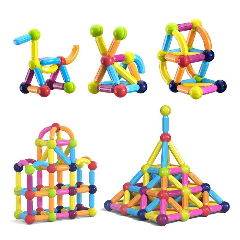 SuperBlock™ – Magnetic Ball & Stick Set for Creative & Playful Learning (42 pcs) [50% Off]