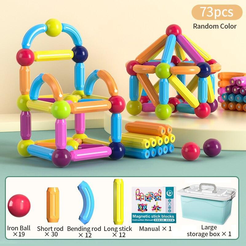 SuperBlock™ – Magnetic Ball & Stick Set for Creative & Playful Learning (42 pcs) [50% Off]