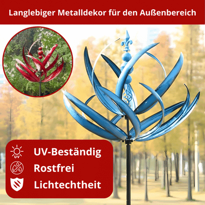 LotusSpinner™ – Weather Vane for the Garden, Decorative & Wind-Activated Garden Accent [50% Off]