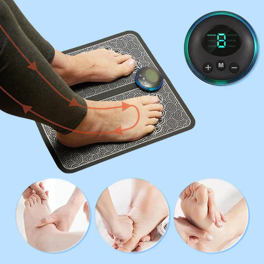 EMS Foot Massage Cushion with Stimulation Nodes – Portable & Compact