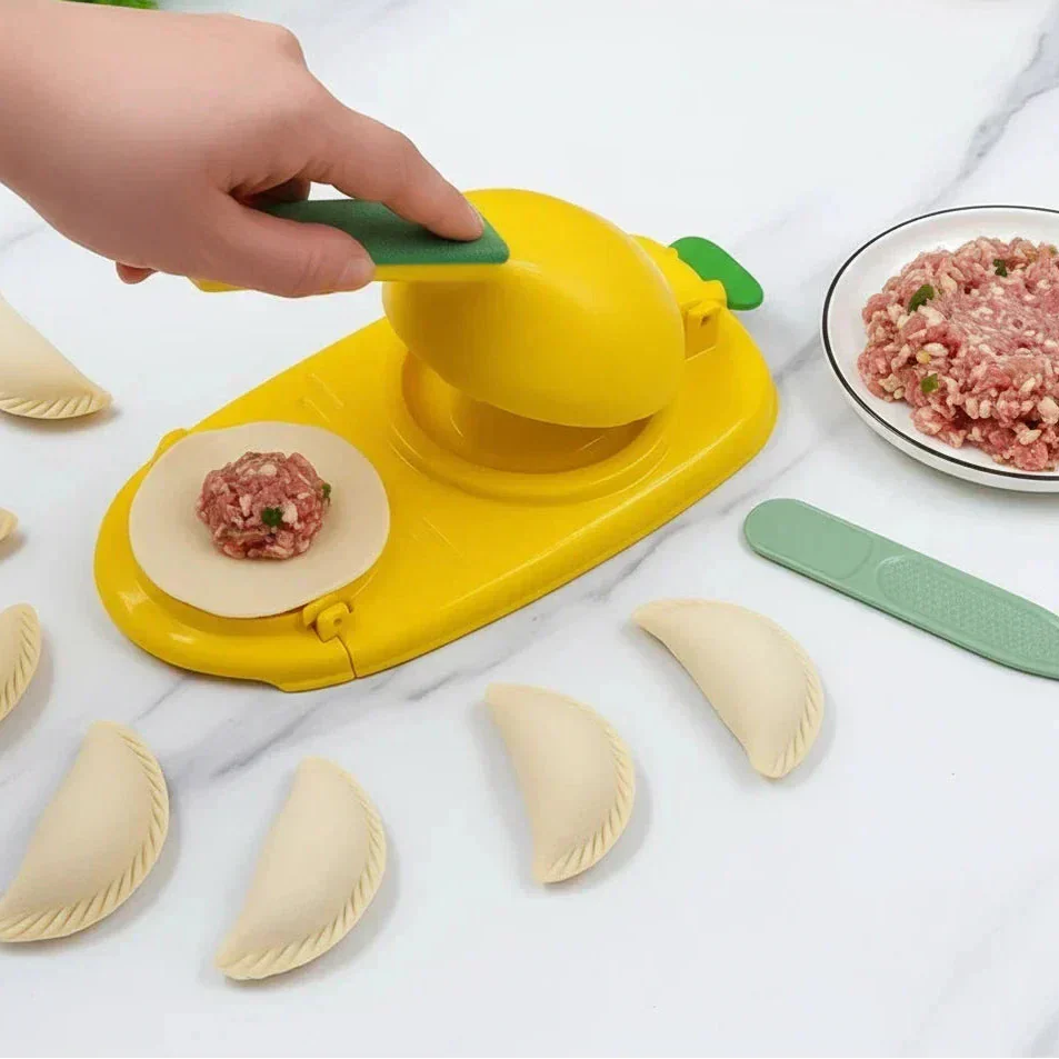 2-in-1 Dumpling Maker Press for Homemade Dumplings & Ravioli