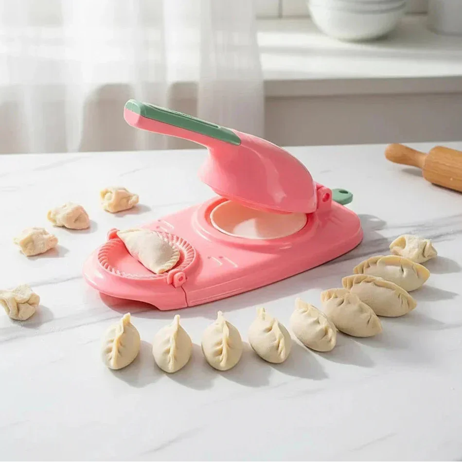 2-in-1 Dumpling Maker Press for Homemade Dumplings & Ravioli