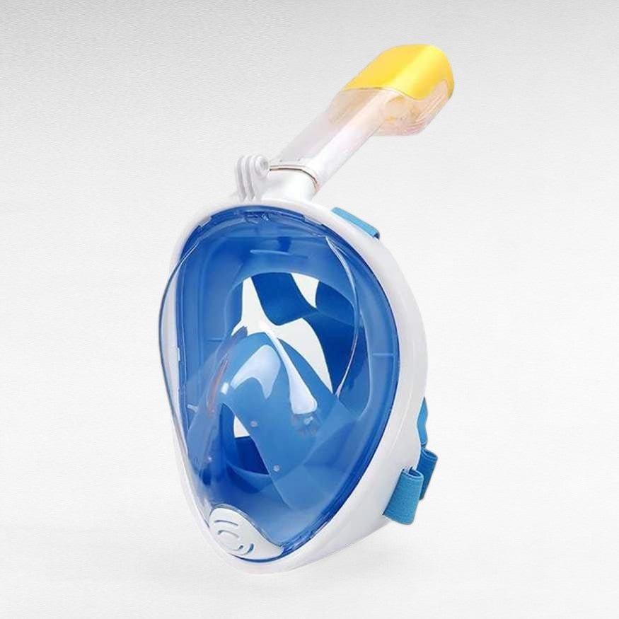 Full Face Snorkel Mask with Anti-Fog Tempered Glass for Diving and Swimming