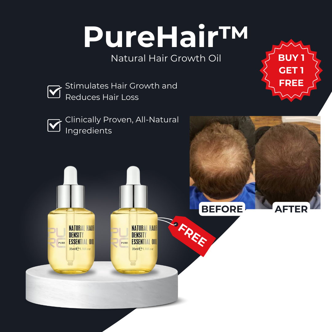 Natural Hair Growth Oil with Rosemary & Ginseng for Thicker Hair