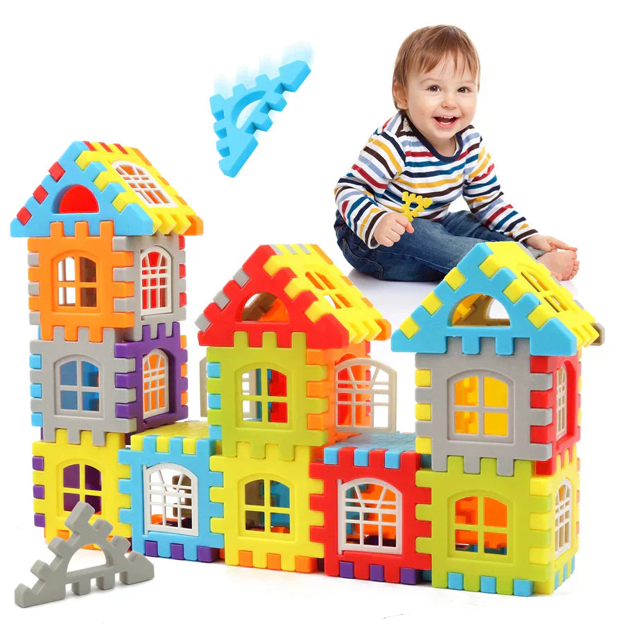 Montessori Creative Building Blocks Set for Kids – 48 Pieces BPA-Free