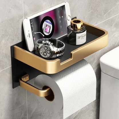 BathLine– Toilet Paper Holder, Wall Mounted, Sturdy Metal Holder Rust-Free Durable [50% Off]