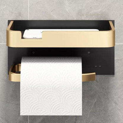 BathLine– Toilet Paper Holder, Wall Mounted, Sturdy Metal Holder Rust-Free Durable [50% Off]