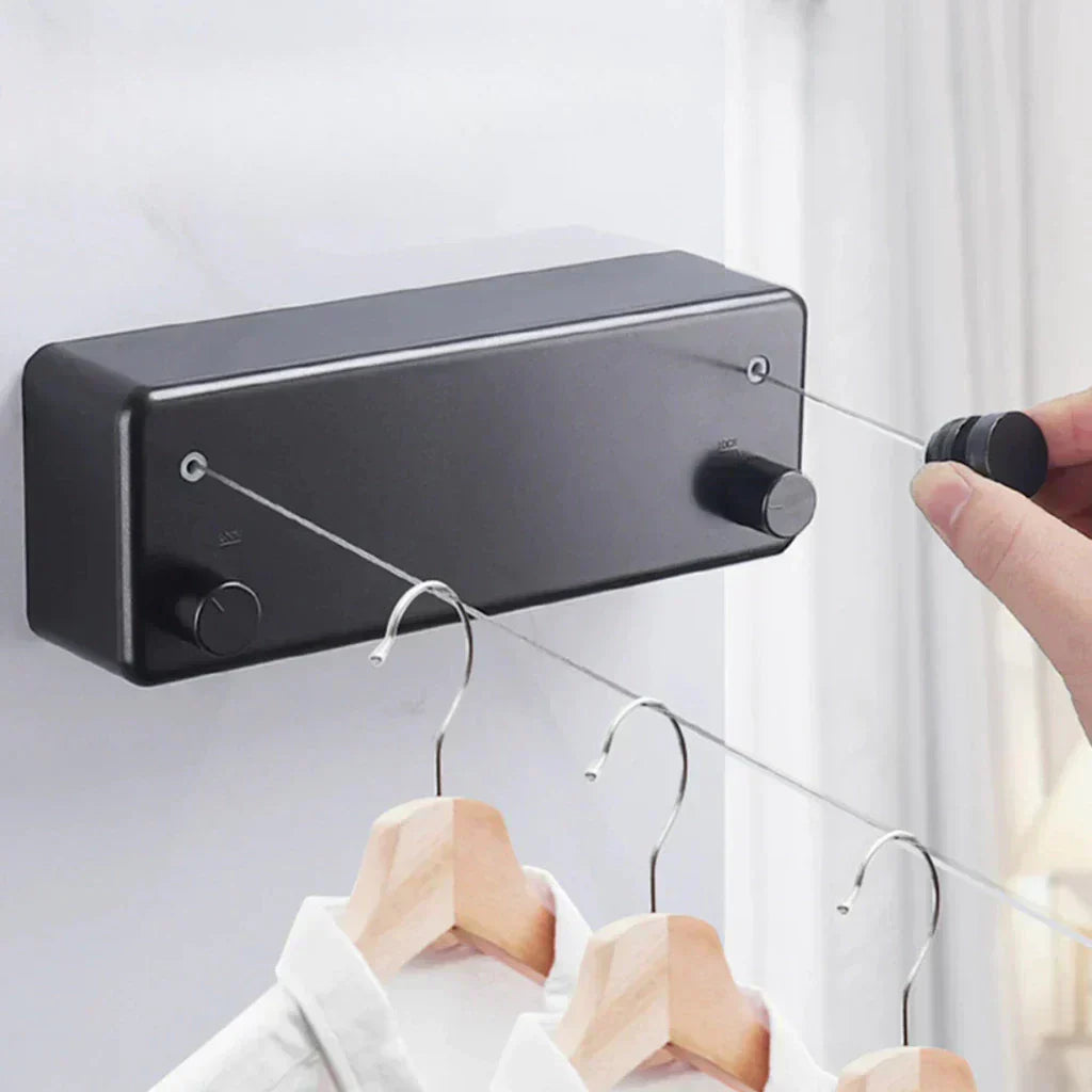 Retractable Clothesline with Stainless Steel Cord – 4m Indoor & Outdoor