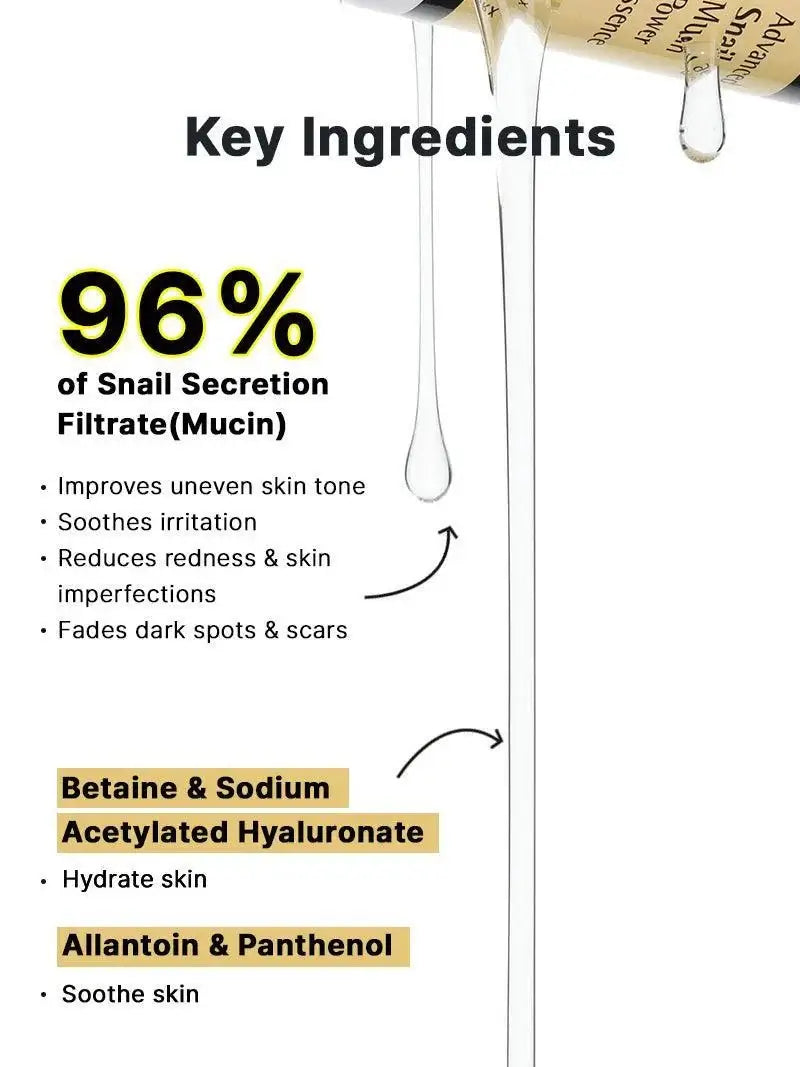 GlowFace™ – 96.3% Snail Mucin, Skin Regeneration & Intensive Hydration [50% Off]